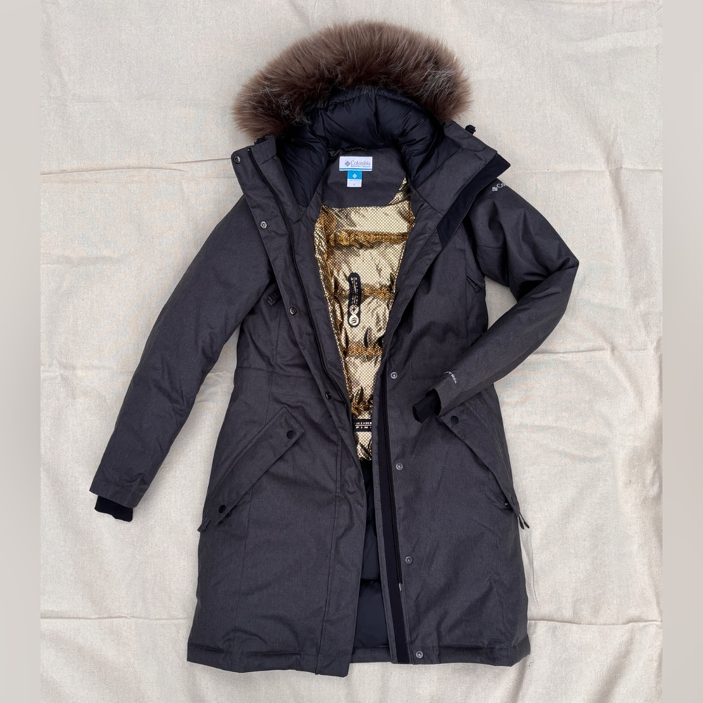 Columbia Women's Charcoal Little Si Insulated Parka Size Small (S) NWOT
